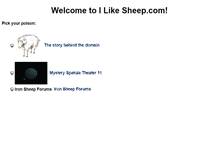 Tablet Screenshot of ilikesheep.com